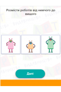 Величини Вищий - нижчий